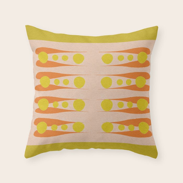 Holding the Pose in abstract shapes  Throw Pillow Gallery Image 6