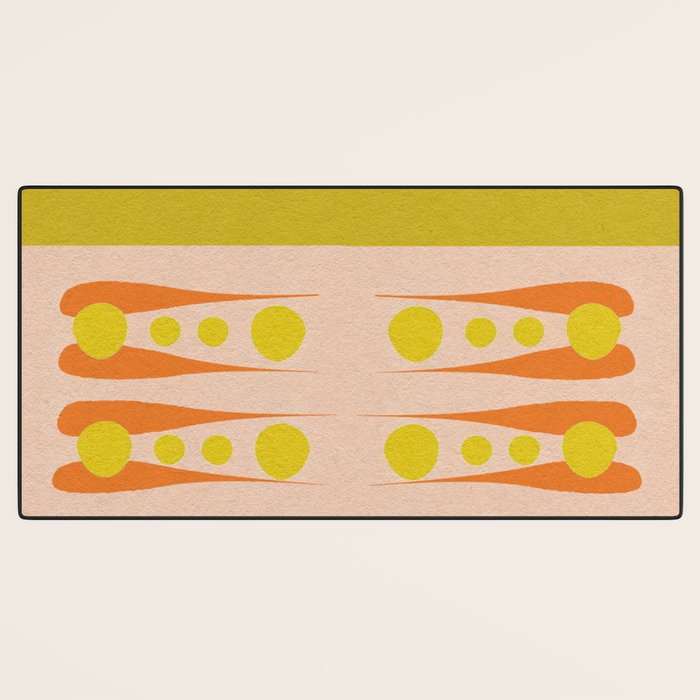 Holding the Pose in abstract shapes  Desk Mat Gallery Image 3