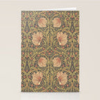 William Morris Vintage Pimpernel Bullrush Russet Minor Stationery Card Gallery Image 2