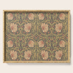 William Morris Vintage Pimpernel Bullrush Russet Minor Serving Tray Gallery Image 1