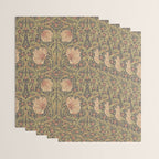 William Morris Vintage Pimpernel Bullrush Russet Minor Wrapping Paper Gallery Image 3