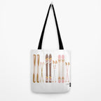 Retro Skis Illustration (Neutral Palette) Tote Bag Gallery Image 2