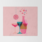 First Bubbly then Disco  Throw Blanket Gallery Image 2