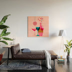 First Bubbly then Disco  Wood Wall Art Gallery Image 2