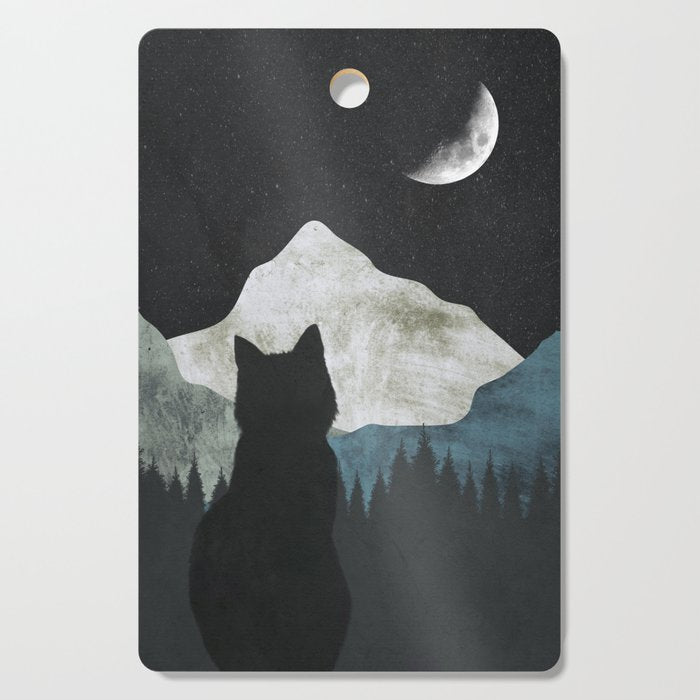 Black Cat 2 Cutting Board Gallery Image 1