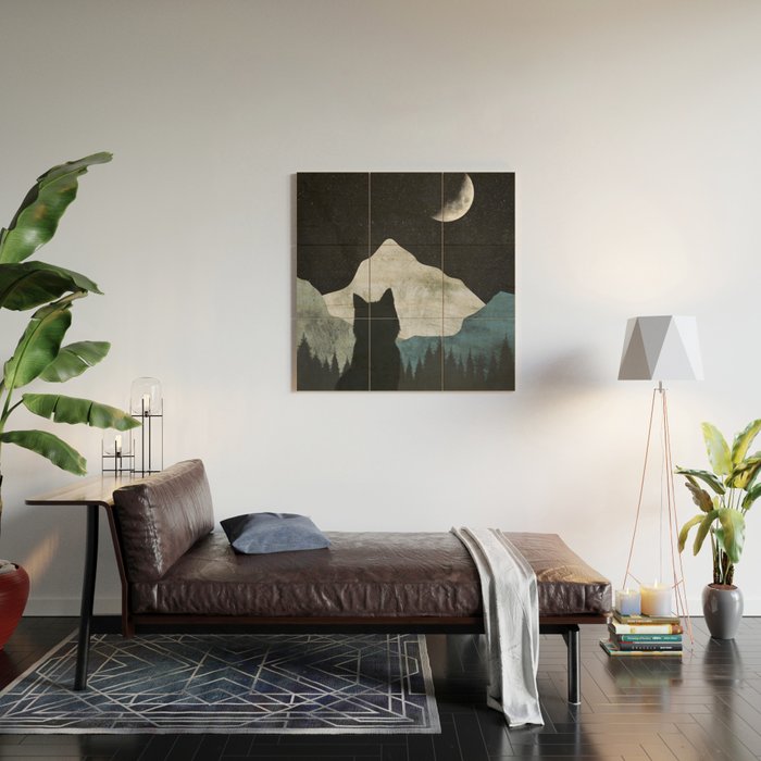 Black Cat 2 Wood Wall Art Gallery Image 2