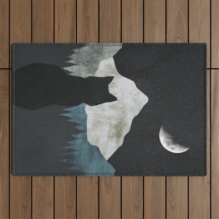 Black Cat 2 Outdoor Rug Gallery Image 1