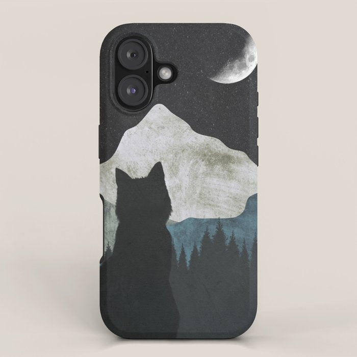 Black Cat 2 iPhone Case Gallery Image 1