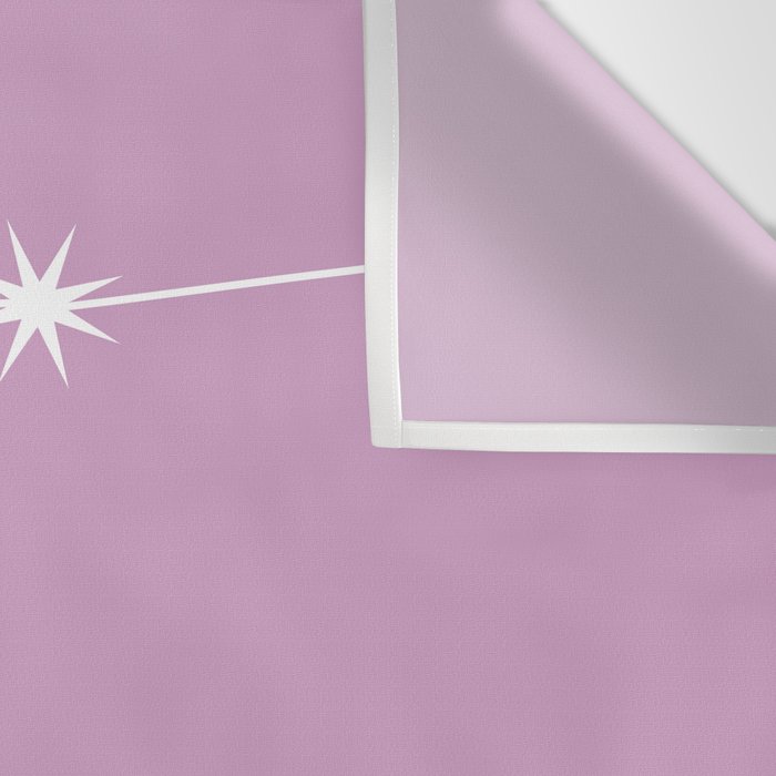 Aquarius Zodiac Star Constellation Line Art Pastel Lilac Wall Tapestry Gallery Image 3