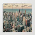 CHICAGO CITY SKYLINE Wood Wall Art Gallery Image 1