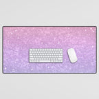 Unicorn Princess Glitter #1 (Faux Glitter) #pastel #decor #art #society6 Desk Mat Gallery Image 1