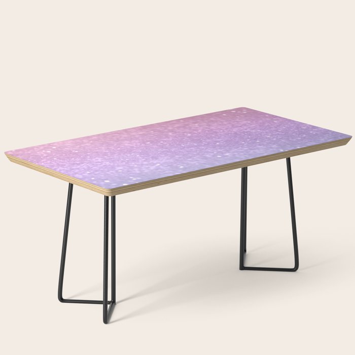 Unicorn Princess Glitter #1 (Faux Glitter) #pastel #decor #art #society6 Coffee Table Gallery Image 1