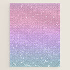 Unicorn Princess Glitter #1 (Faux Glitter) #pastel #decor #art #society6 Jigsaw Puzzle Gallery Image 1