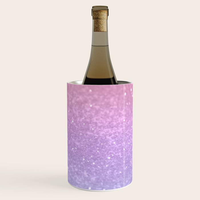 Unicorn Princess Glitter #1 (Faux Glitter) #pastel #decor #art #society6 Wine Chiller Gallery Image 3