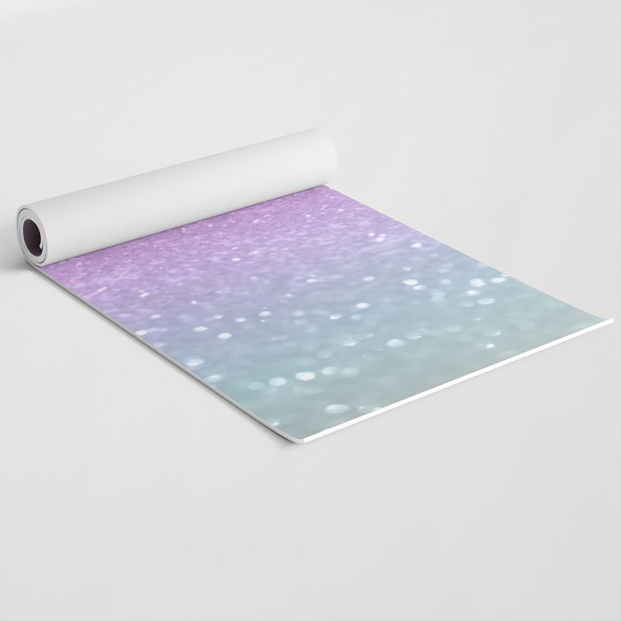 Unicorn Princess Glitter #1 (Faux Glitter) #pastel #decor #art #society6 Yoga Mat Gallery Image 2