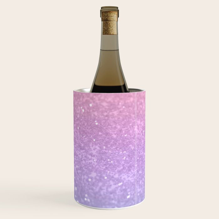 Unicorn Princess Glitter #1 (Faux Glitter) #pastel #decor #art #society6 Wine Chiller Gallery Image 2