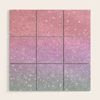 Unicorn Princess Glitter #1 (Faux Glitter) #pastel #decor #art #society6 Wood Wall Art Gallery Image 1