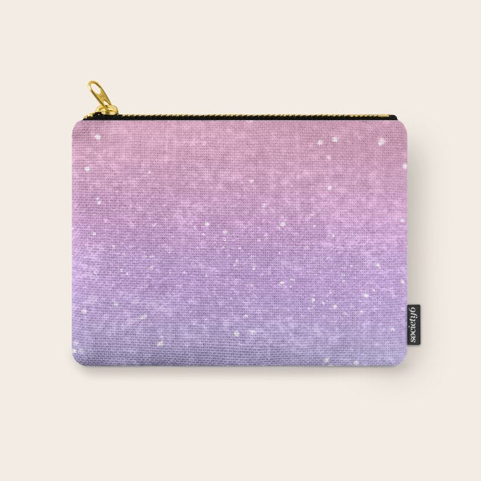 Unicorn Princess Glitter #1 (Faux Glitter) #pastel #decor #art #society6 Carry All Pouch Gallery Image 1