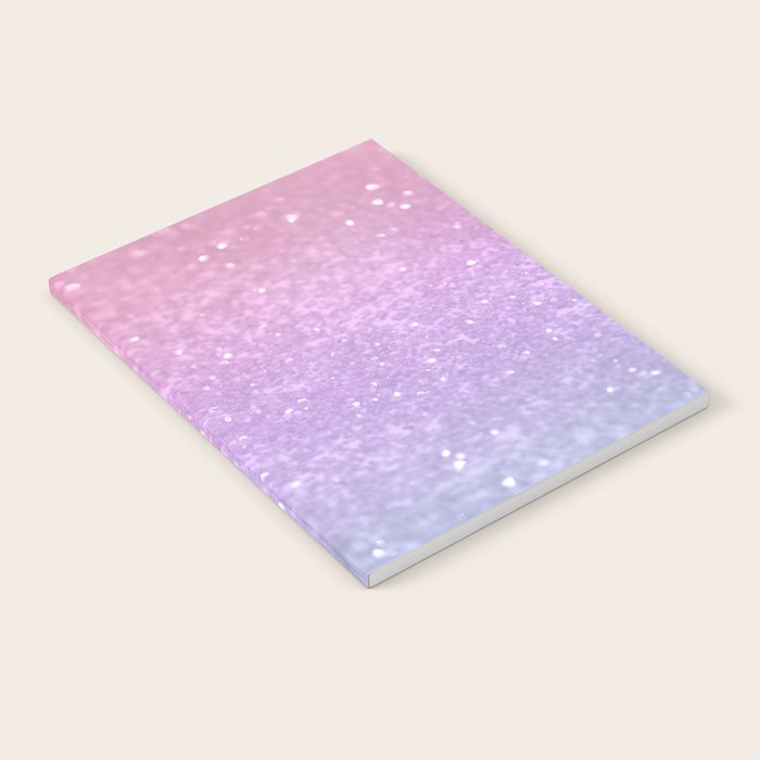 Unicorn Princess Glitter #1 (Faux Glitter) #pastel #decor #art #society6 Notebook Gallery Image 2