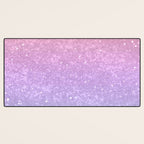 Unicorn Princess Glitter #1 (Faux Glitter) #pastel #decor #art #society6 Desk Mat Gallery Image 3