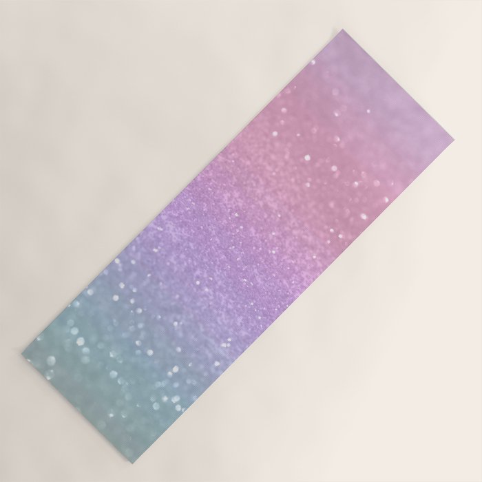 Unicorn Princess Glitter #1 (Faux Glitter) #pastel #decor #art #society6 Yoga Mat