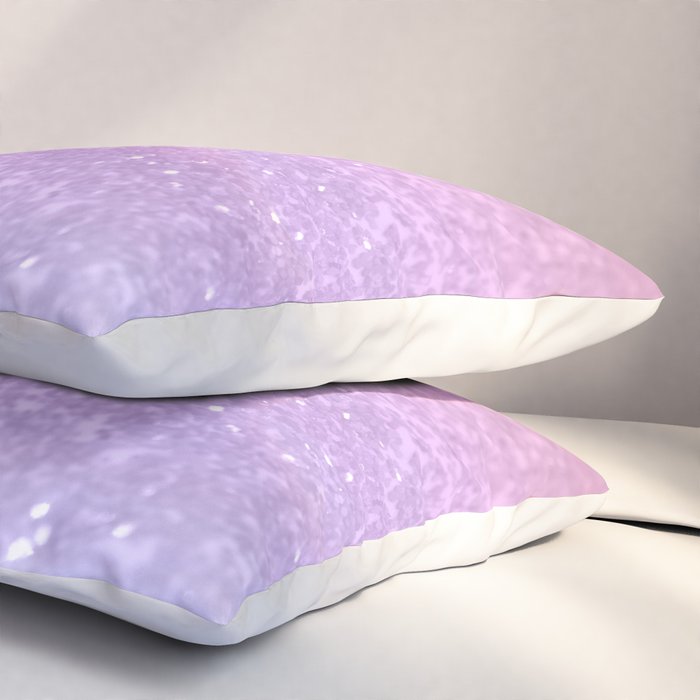 Unicorn Princess Glitter #1 (Faux Glitter) #pastel #decor #art #society6 Pillow Sham Gallery Image 3
