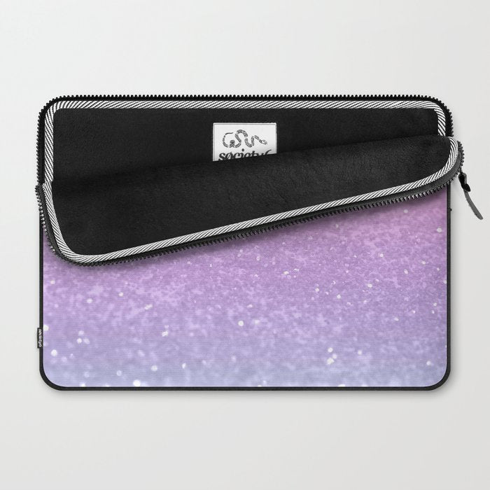 Unicorn Princess Glitter #1 (Faux Glitter) #pastel #decor #art #society6 Laptop Sleeve Gallery Image 2