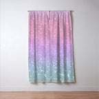 Unicorn Princess Glitter #1 (Faux Glitter) #pastel #decor #art #society6 Window Curtain Gallery Image 3