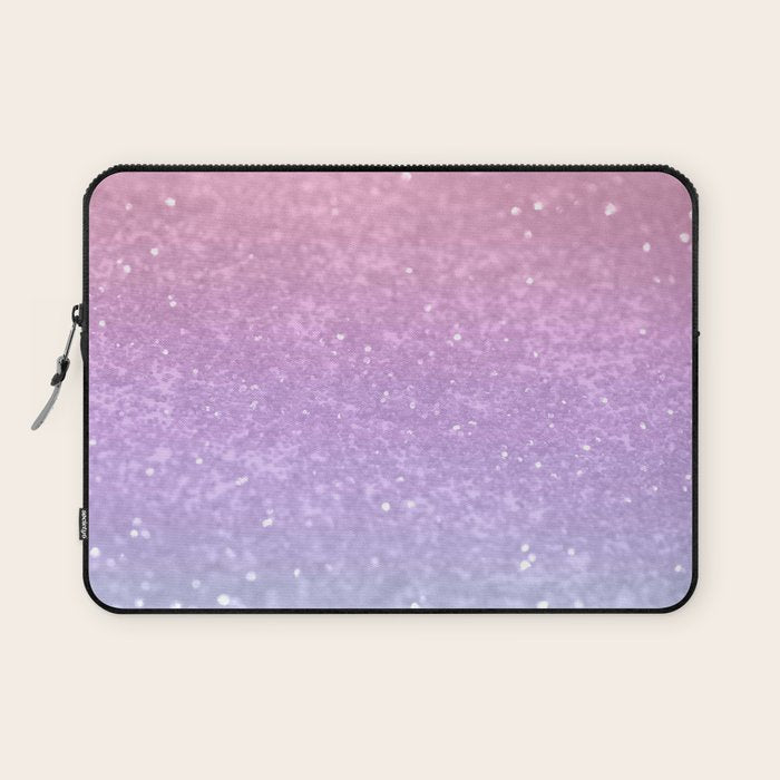 Unicorn Princess Glitter #1 (Faux Glitter) #pastel #decor #art #society6 Laptop Sleeve Gallery Image 1