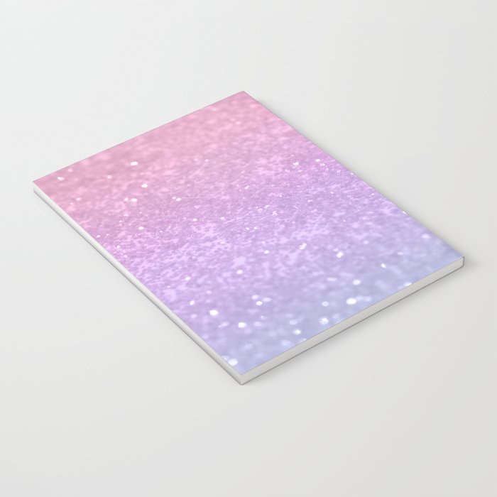 Unicorn Princess Glitter #1 (Faux Glitter) #pastel #decor #art #society6 Notebook Gallery Image 3