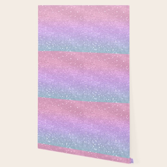 Unicorn Princess Glitter #1 (Faux Glitter) #pastel #decor #art #society6 Wallpaper Gallery Image 2