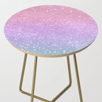 Unicorn Princess Glitter #1 (Faux Glitter) #pastel #decor #art #society6 Side Table Gallery Image 2