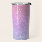 Unicorn Princess Glitter #1 (Faux Glitter) #pastel #decor #art #society6 Travel Mug Gallery Image 2