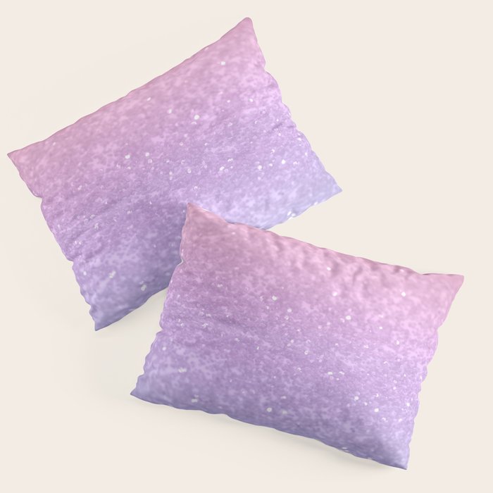 Unicorn Princess Glitter #1 (Faux Glitter) #pastel #decor #art #society6 Pillow Sham Gallery Image 3