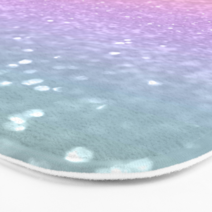 Unicorn Princess Glitter #1 (Faux Glitter) #pastel #decor #art #society6 Bath Mat Gallery Image 3