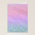 Unicorn Princess Glitter #1 (Faux Glitter) #pastel #decor #art #society6 Stationery Card Gallery Image 2