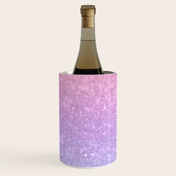 Unicorn Princess Glitter #1 (Faux Glitter) #pastel #decor #art #society6 Wine Chiller Gallery Image 1