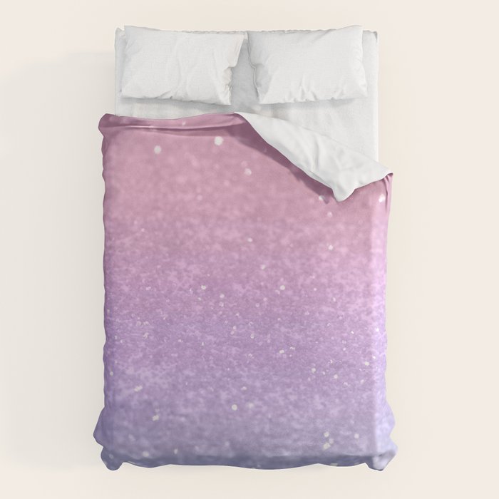 Unicorn Princess Glitter #1 (Faux Glitter) #pastel #decor #art #society6 Duvet Cover Gallery Image 6