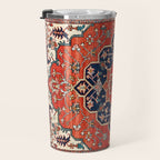 Heriz Bilverdi Azerbaijan Northwest Persian Rug Print Travel Mug Gallery Image 3