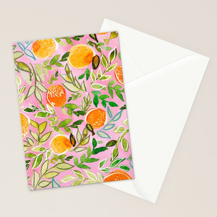 Citrus Sunrise Stationery Card Gallery Image 2