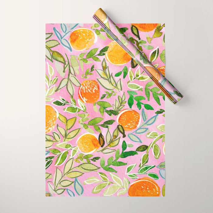 Citrus Sunrise Wrapping Paper Gallery Image 1