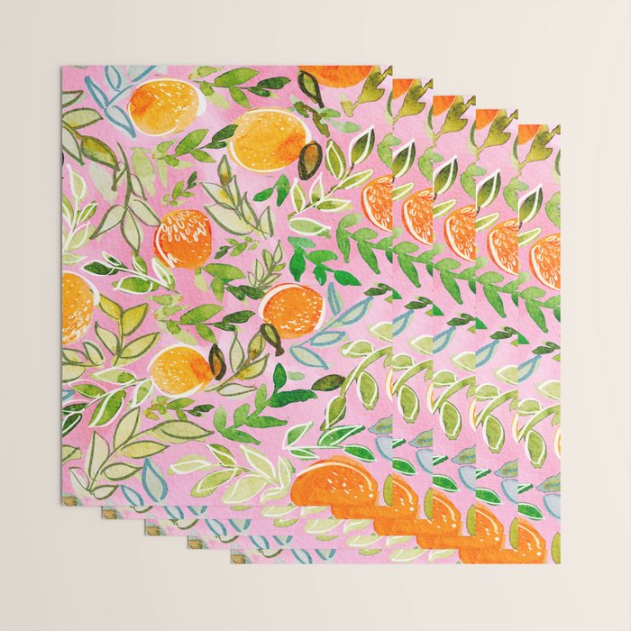 Citrus Sunrise Wrapping Paper Gallery Image 3
