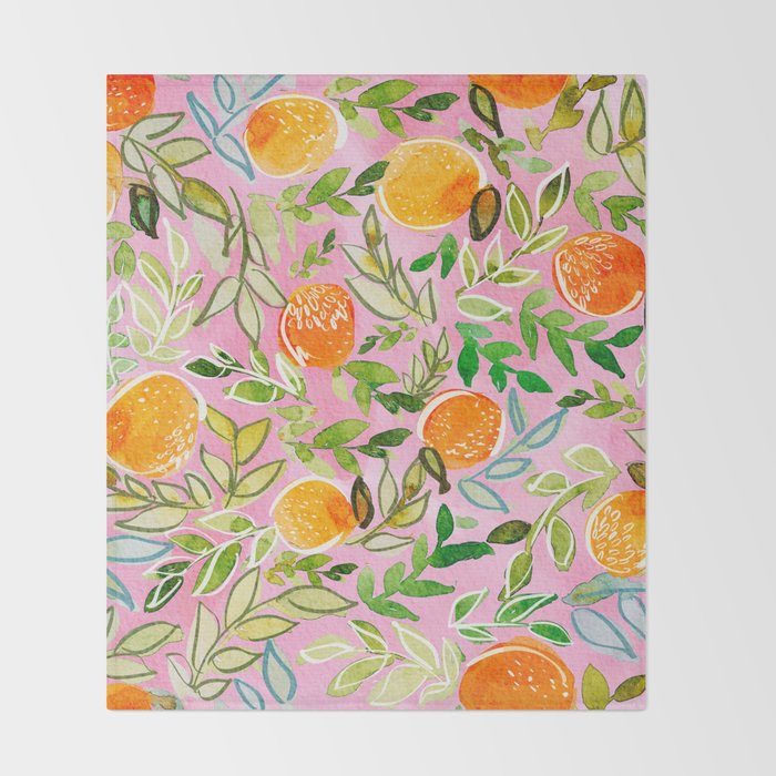 Citrus Sunrise Throw Blanket Gallery Image 2
