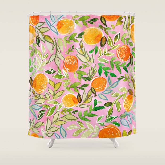 Citrus Sunrise Shower Curtain Gallery Image 1