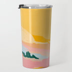 abstract pink dream cloud sky Travel Mug Gallery Image 3