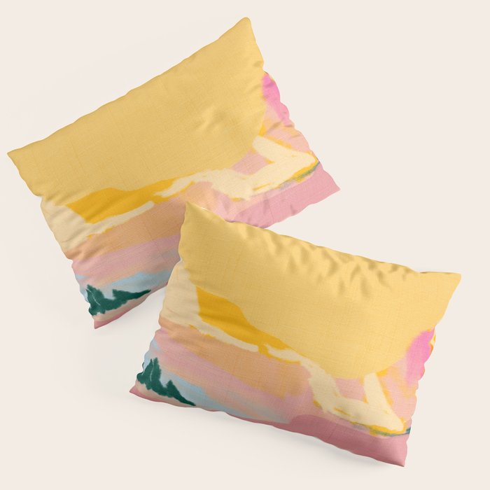 abstract pink dream cloud sky Pillow Sham Gallery Image 1