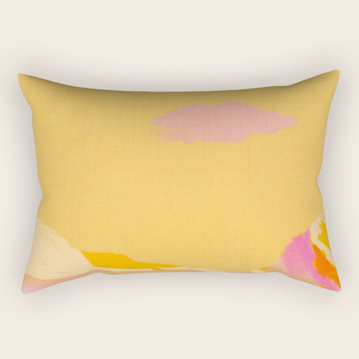 abstract pink dream cloud sky Rectangular Pillow Gallery Image 1