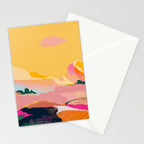 abstract pink dream cloud sky Stationery Card Gallery Image 2