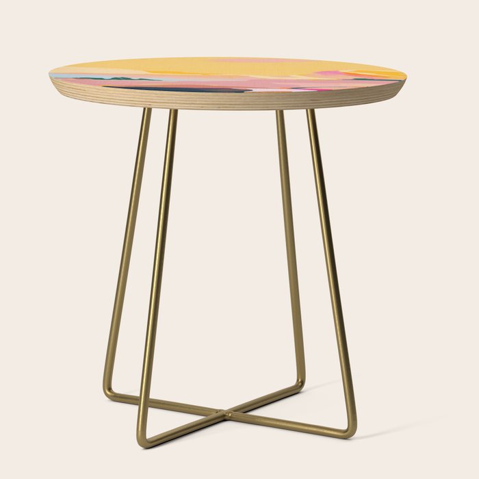 abstract pink dream cloud sky Side Table Gallery Image 1