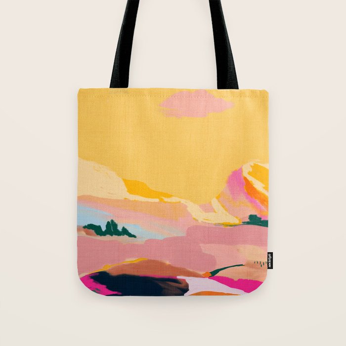 abstract pink dream cloud sky Tote Bag Gallery Image 1